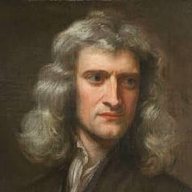 Retrato antigo de Isaac Newton (domínio público)